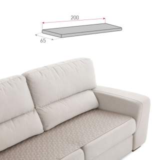 Vodoodbojna podloga za sedežno garnituro - topper 65 x 200cm bež