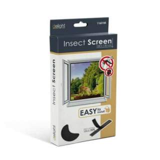 Komarnik za okno 100 x 130 cm črna barva