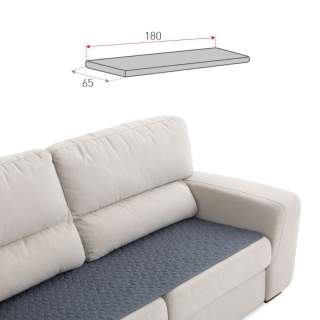 Vodoodbojna podloga za sedežno garnituro - topper 65 x 180cm temno siva