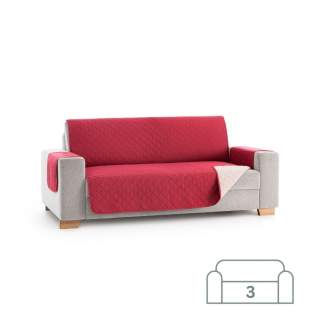 Dvostransko pregrinjalo za kavč - trosed 160x200 cm rdeča / bež EU kvaliteta